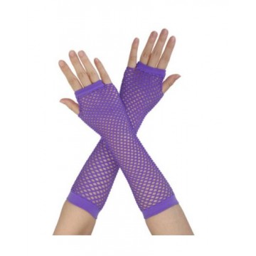 Gloves Fishnet - Purple