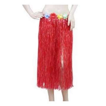 HAWAIIAN HULA SKIRT RED