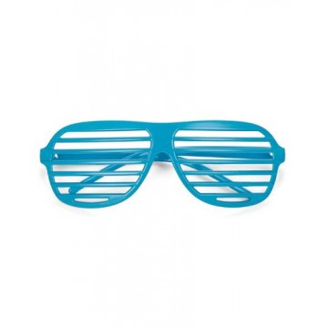 80s Shutter Shades - Blue