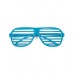80s Shutter Shades - Blue