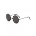 70s Hippie Retro Round Glasses Black