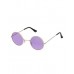 70s Hippie Retro Round Glasses Purple