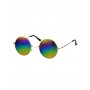 70s Hippie Retro Round Glasses Multi Color - Rainbow