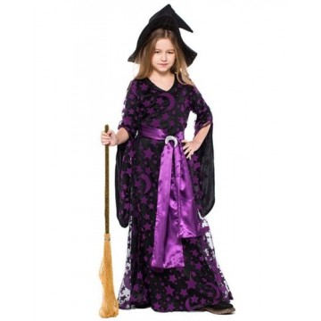 Girls Purple Moon Witch