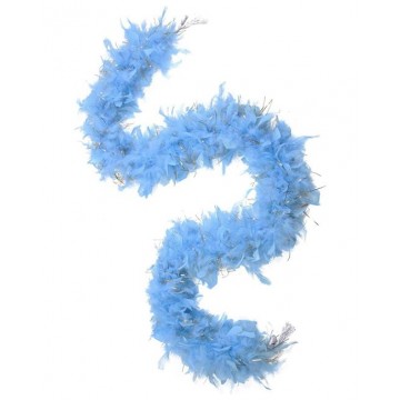 Feather Boa Tinsel - Light Blue