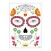 Day of the Dead Face Temporary Tattoo - Dead Heart
