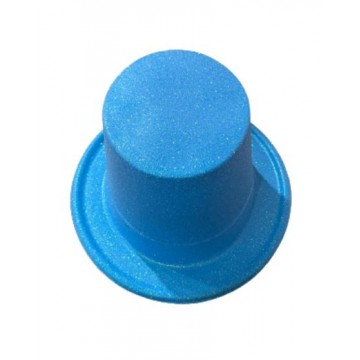 Glitter Hat - Neon Light Blue