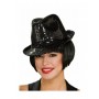 Black Sequin Fedora Hat