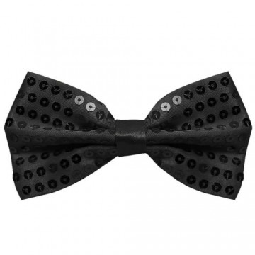 bow tie sequin black