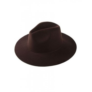 Plain Fedora Hat - Brown