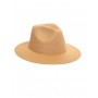 Plain Fedora Hat - Light Brown