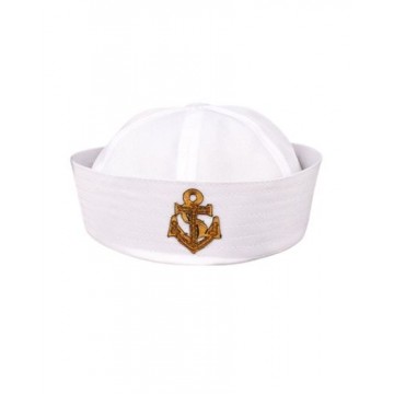 Hat Sailor With Sequin Gold Anchor
