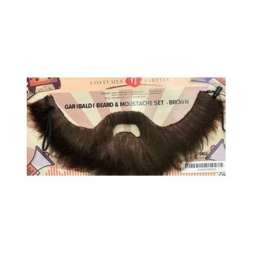 Gari Baldi Beard & Moustache Set - Brown