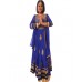 Blue Gold Anarkali