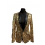 Gold Sequin Blazer