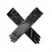 Gloves Fancy Long Satin - Black
