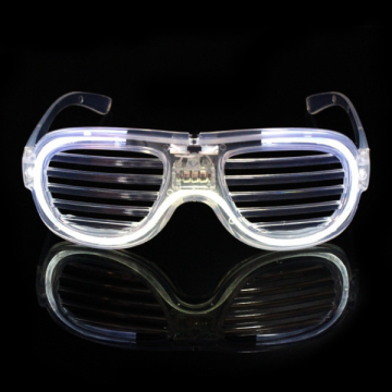 Light Up Shutter Glasses - White