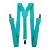 Suspenders - Neon Teal Mint (Big)