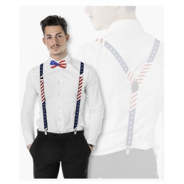 Suspenders & Bowtie - USA
