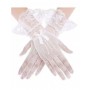 Gloves Short Fishnet - White
