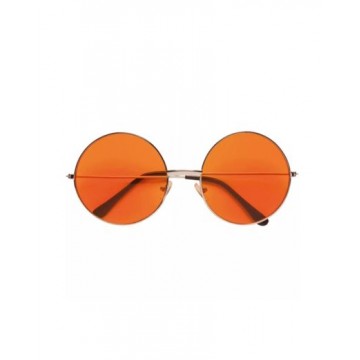 70s Hippie Retro Round Glasses Orange