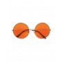 70s Hippie Retro Round Glasses Orange