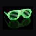 Light Up Shutter Glasses - Green