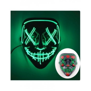 LED Purge Black Mask - Green