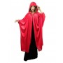 Red Velvet Hooded Cape
