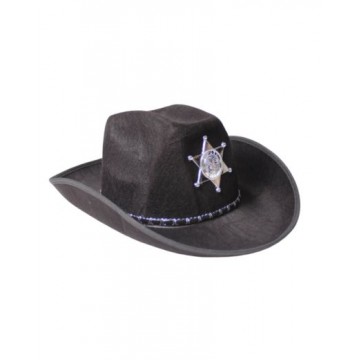 Sheriff Cowboy Hat - Black