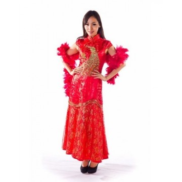 Cheongsam Peacock Red