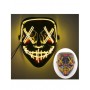 LED Purge Black Mask - Yellow