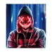 LED Purge Black Mask - Red