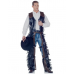 Brown Leather Cowboy Vest Set