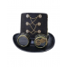 Steampunk Traveler Goggles Rivet Gear Hat