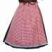 Oktoberfest Checkered Apron - Red/white