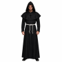 Adult Black Hooded Monk Robe