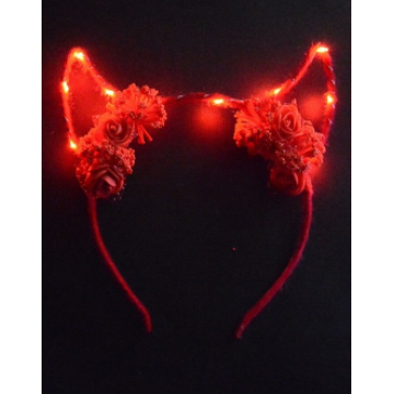 Led Devil Headband