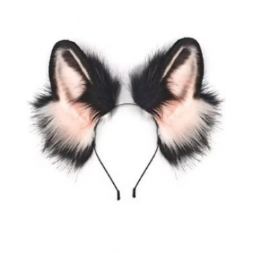 Fluffy Faux Fur Dog Ears Headband