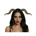 Gothic Curved Demon Horns Headband - Gold