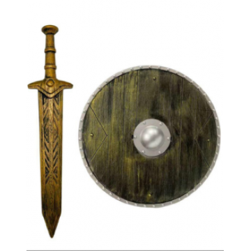 Wooden Shield & Sword