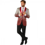 Sequin Blazer Ombre Gold & Red