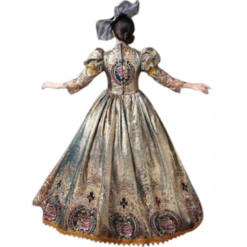 Regal Elegance Embroided Gold