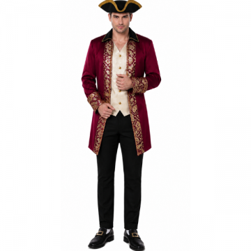 Medieval Frock Coat Maroon