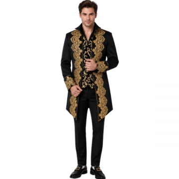 Medieval Frock Coat Black