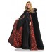 Maroon Velvet Hooded Cape