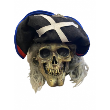 Pirate Skull W Hat Mask