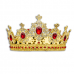 Royal Red Gem Crown with Diamond Accent