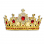 Royal Red Gem Crown with Diamond Accent