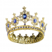 Royal Blue Gem Crown with Diamond Accent